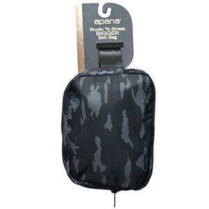 Apana Black and Gray Camouflage Bigger Belt Bag